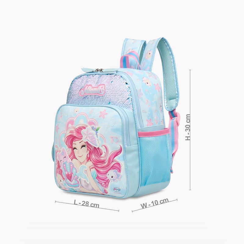 Minmie Mermaid Sequin Print Backpack for Girls - Image 2